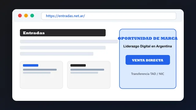 Modelo de aplicación comercial y proyectos digitales para entradas.net.ar
