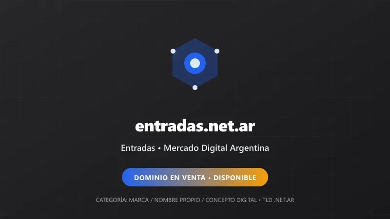 Identidad gráfica y activo digital para Entradas en Argentina